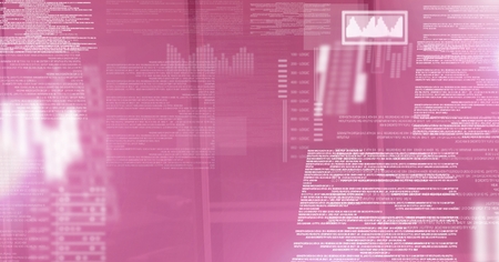 Digital composite of screen text interfaceの写真素材