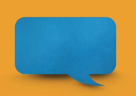 Digital composite of Paper speech bubble