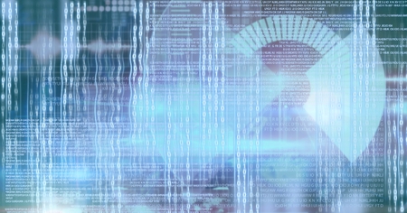 Digital composite of Digital technology glowing interface
