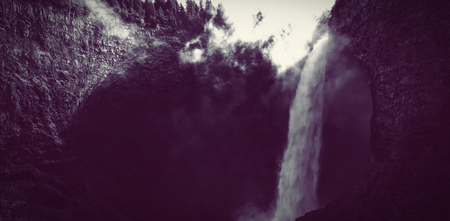 Waterfall and natureの写真素材