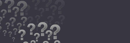 Digital composite of grey question marksの写真素材
