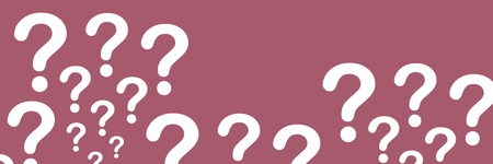 Digital composite of question marksの写真素材