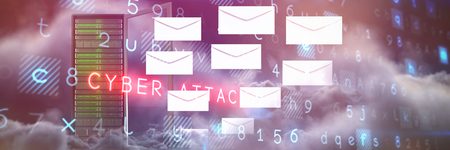 Virus background against view of clouds against sky at nightの写真素材