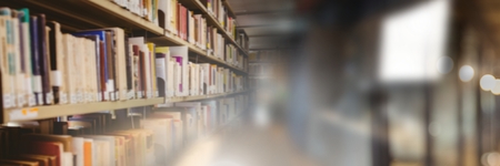 Digital composite of Education library with blur transitionの写真素材