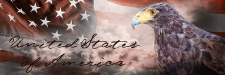 independence day against close-up of an flag