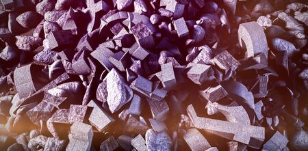 Pile of grey rocksの写真素材