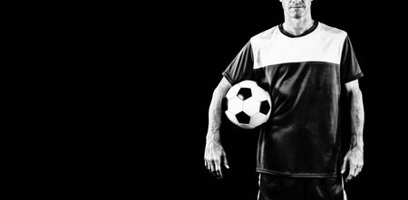 Focused Soccer Playerの写真素材