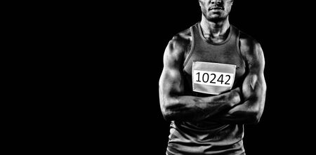 Focused Athleteの写真素材