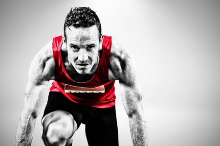 Focused Athleteの写真素材