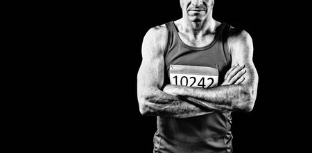 Focused Athleteの写真素材