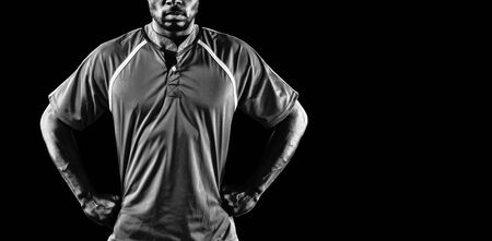 Strong Rugby Playerの写真素材