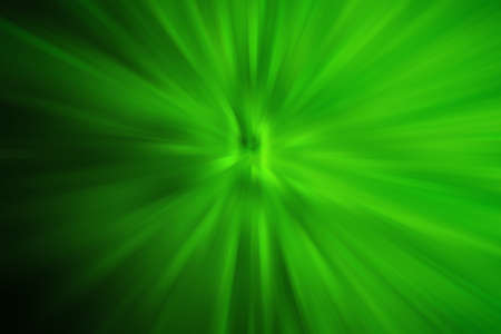 Abstract illustration of green motion blur effect on black background. background with abstract shapes and textures conceptの写真素材