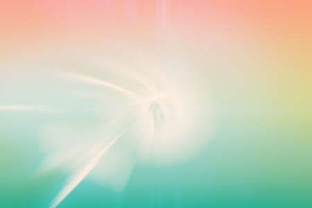 Abstract illustration of motion blur effect on pink and green gradient background. background with...