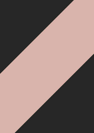 Composition of diagonal pink band across vertical black background. abstract presentation background design concept with copy space, digitally generated imageの写真素材