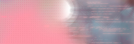 Computer code and metal machine surface against gradient background, program coding concept....