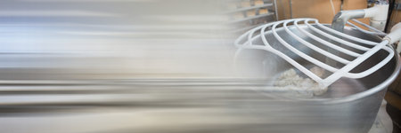 Stand mixer on a kitchen counter, restaurant kitchen and food industry concepts. digitally generated...