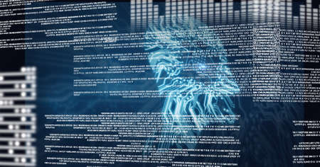 Composition of digital data processing over processor circuit board. global science, business,...