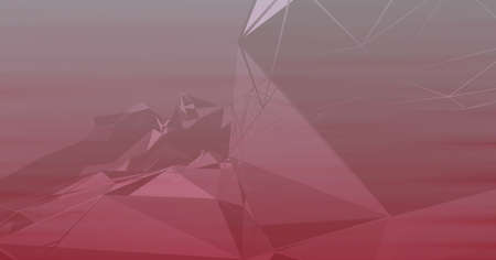 Digitally generated image of network of connections against red background. global networking and connections technology conceptの写真素材