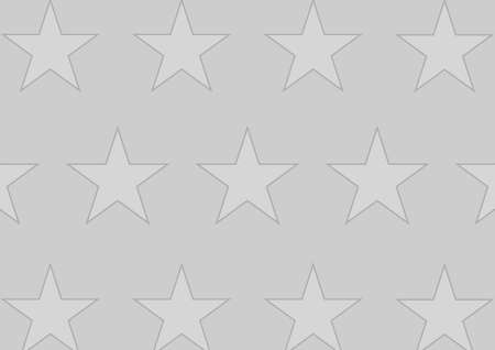 Composition of grey stars in rows on grey background. invitation or greetings card design template concept with copy space, digitally generated image.の写真素材