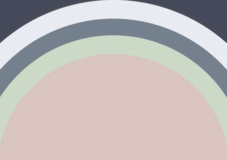 Composition of grey, white and green curved stripes with central brown copy space, on green....