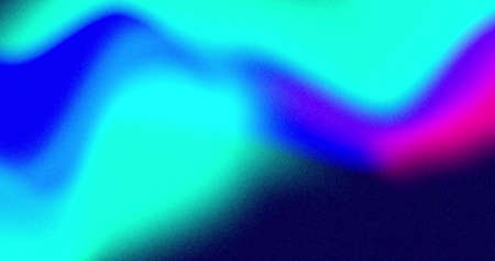 Image of slowly moving bright turquoise, blue, pink and black organic viscous forms. colour,...
