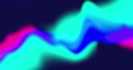 Slowly moving defocussed neon blue and pink organic shape on black background. colour and movement...