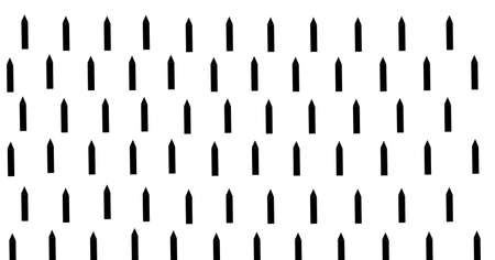 Composition of black pencil silhouettes repeated in rows on white background. school, education and study concept digitally generated image.の写真素材