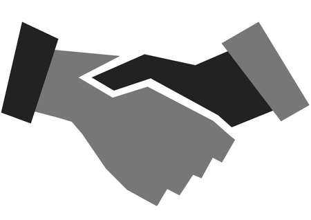 Composition of gray and black hands icons on white background. abstract background concept digitally generated image.の写真素材