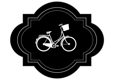 Composition of bicycle icon on white background. health, leisure and entertainment concept digitally generated image.の写真素材