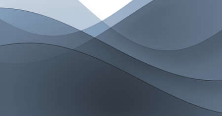 Image of grey waving layers with copy space on white background. pattern, colour and movement...