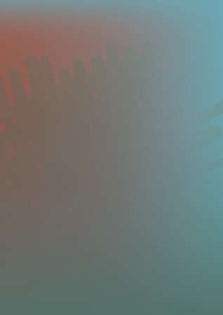 Digitally generated image of green and orange gradient background with copy space. background...
