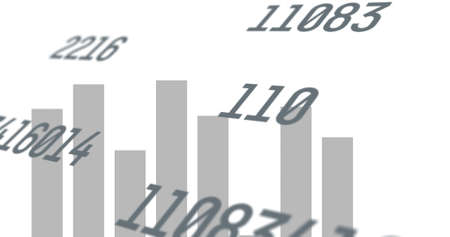 Image of financial data processing. global business, finances, digital interface and connections...