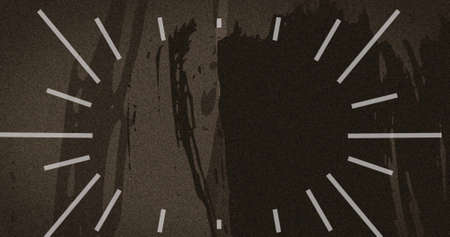 Image of white radiating lines over flashing brown distortion on black background. movement, energy...
