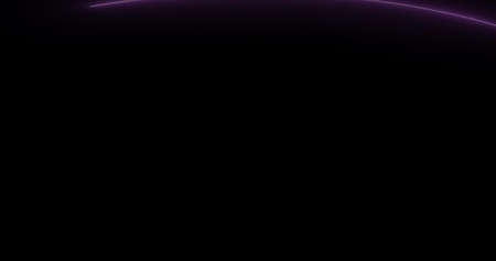 Image of blue neon trails on black background. global sports and digital interface concept digitally...