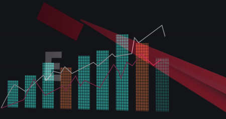 Image of data processing over car panel. global business, finances, connections and digital...