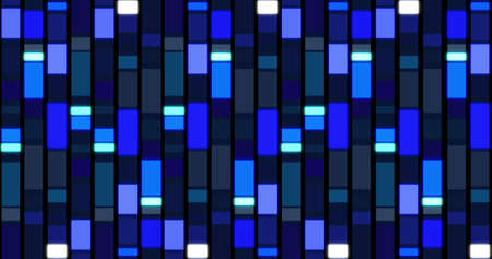 Image of rectangles changing colours in shades of blue. colour, pattern and movement concept...