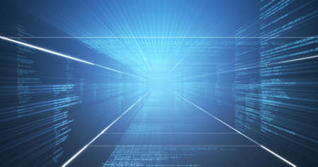 Image of data processing over black background. global communication, data processing and digital...