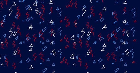 Illustrative image of colorful scribbles against blue background. Vector, national night out,...