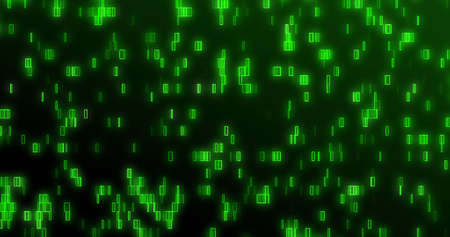 Image of repeatable squares moving on black background. Colour, shapes, movement and abstraction...