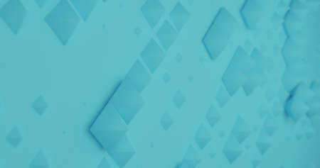 Image of moving tile wall over blue background. Abstract background and digital interface concept...