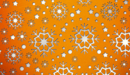 Snowflake pattern with copy spaceの写真素材