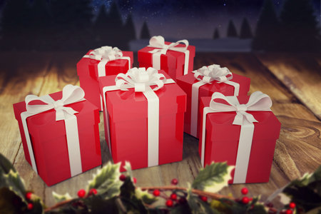 Christmas giftsの写真素材