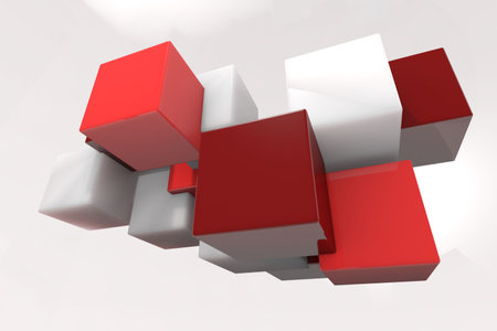 Red tile pattern