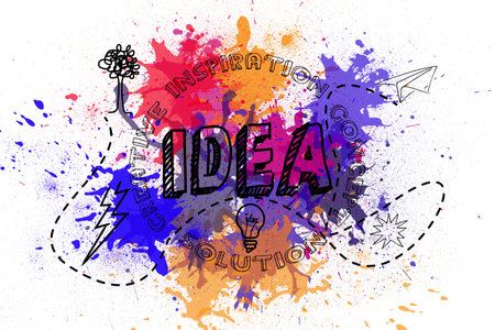 Idea on paint splashes