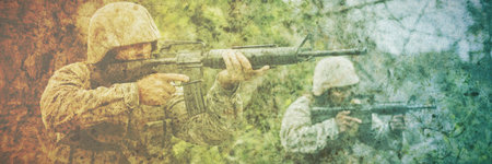 Military training in the camp