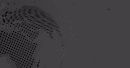 Image of scope scanning with padlock icon and data processing over globe on black background. Global technology, online security and digital interface concept digitally generated image.の写真素材