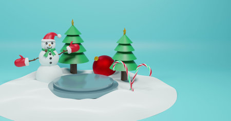 Image of christmas decorations over green background. Christmas, celebration and digital interface concept digitally generated image.の写真素材