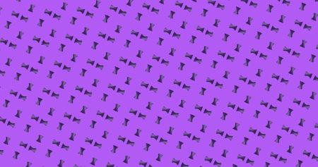 Rows of purple shapes pattern on purple background. Shape, colour, pattern and repetition concept...