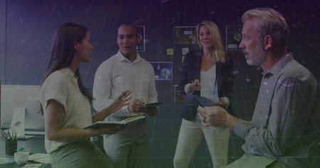 Diverse business team in a meeting at the office. Collaboration and strategy are key in this...