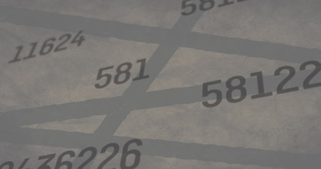 Image of scientific data processing and shapes. global science, technology and digital interface concept digitally generated image.の写真素材